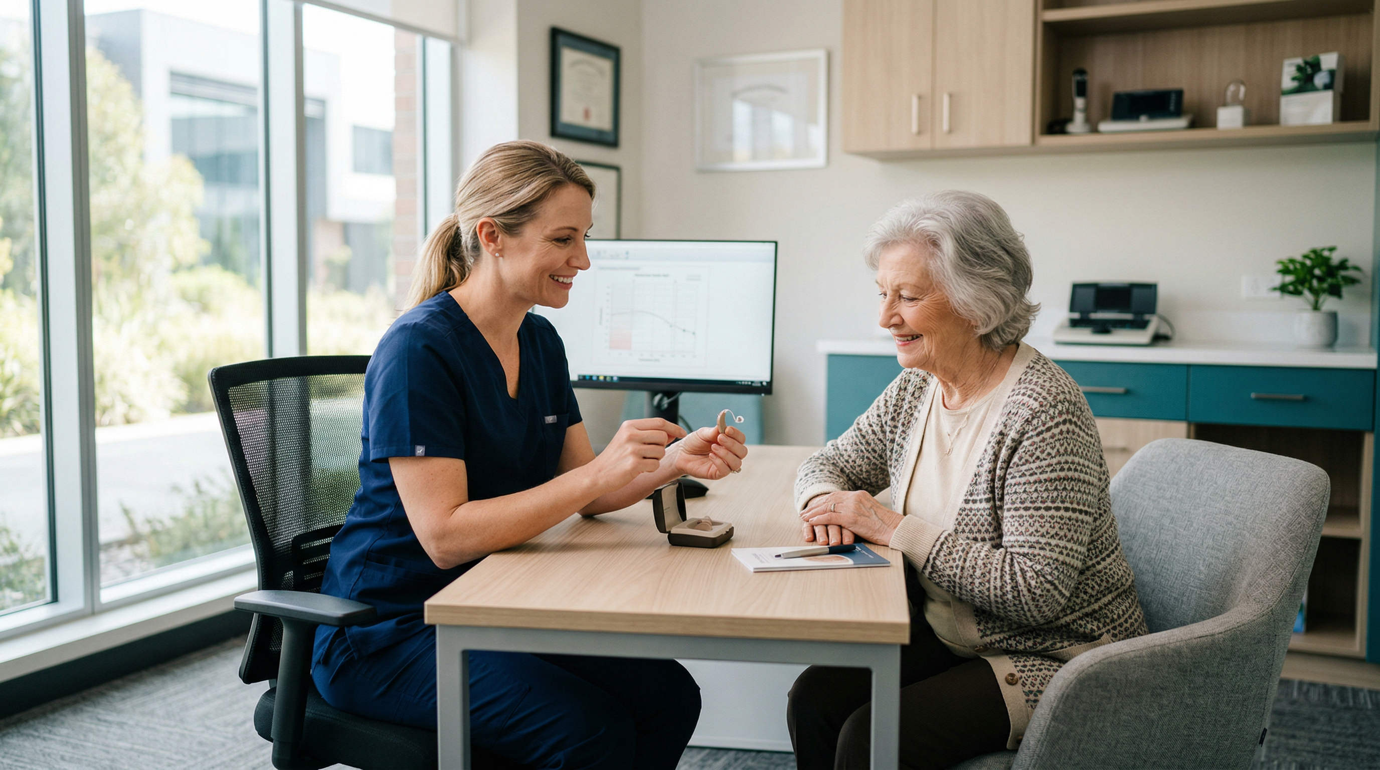 Professional audiology consultation at Hinderliter Hearing Services